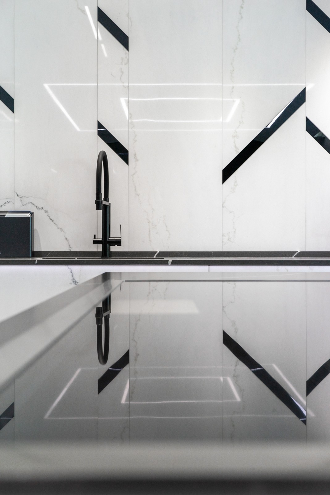 BT45 Moscow · Completed cabinetry detail