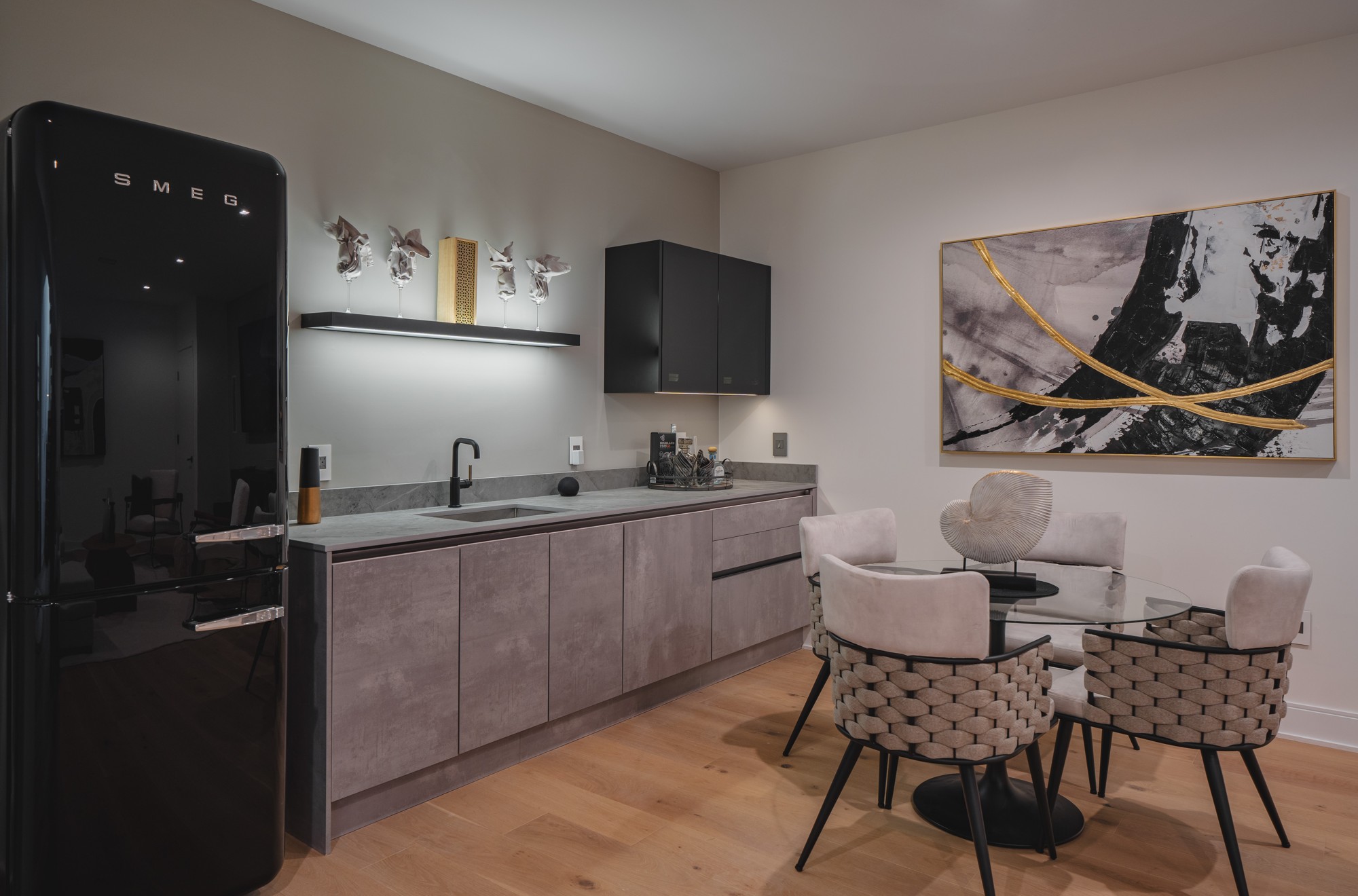 Arlington · Completed cabinetry detail