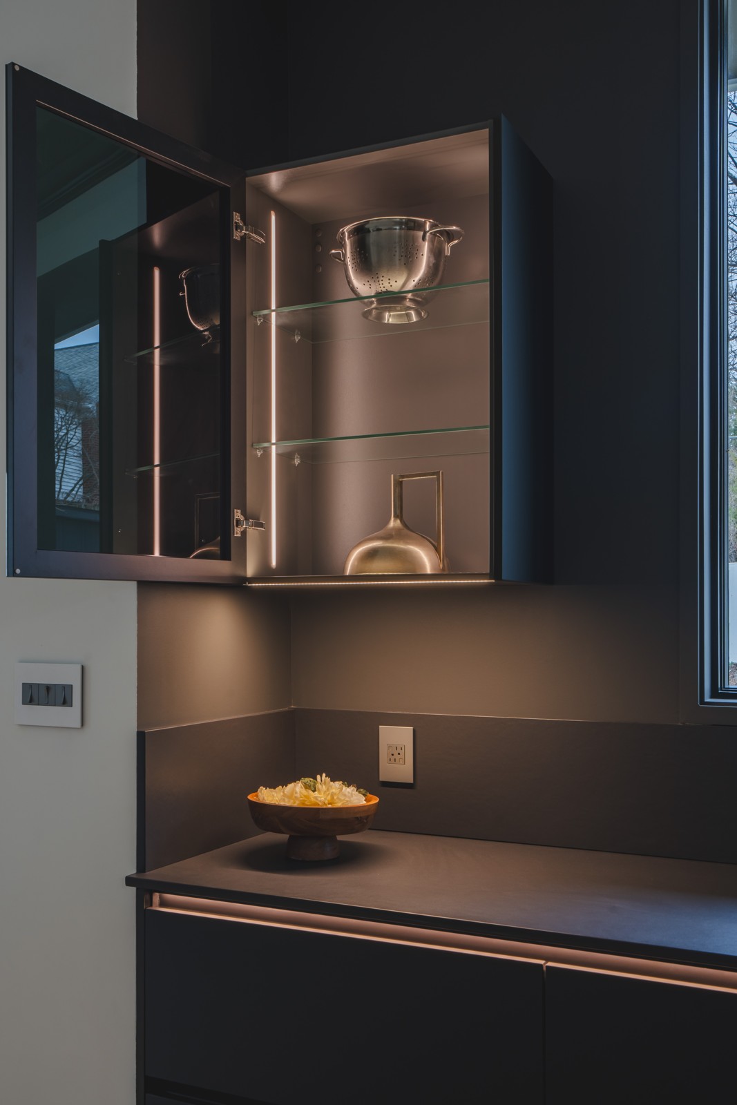 Arlington · Completed cabinetry detail