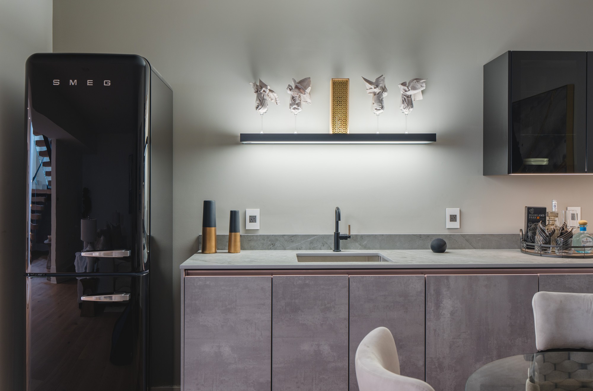 Arlington · Completed cabinetry detail