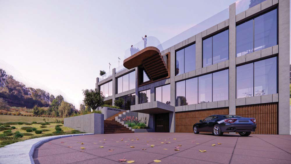Newton Canyon · Proposed architectural design
