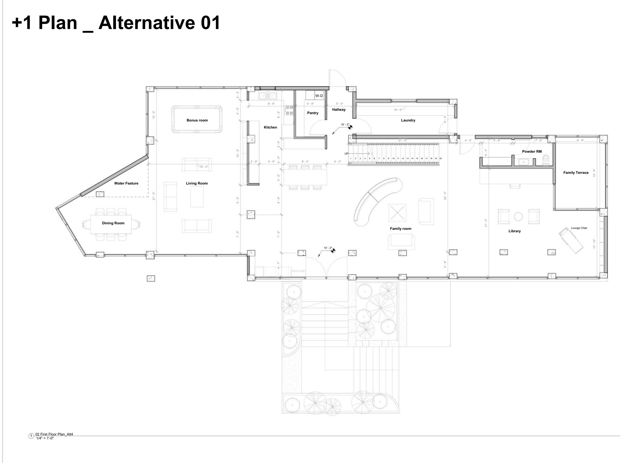 Earlier floor-plan alternative 01