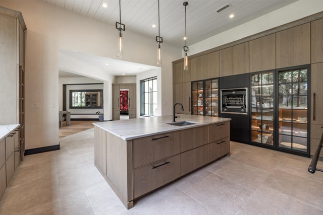 Oak & Glass · Cabinetry and storage detail