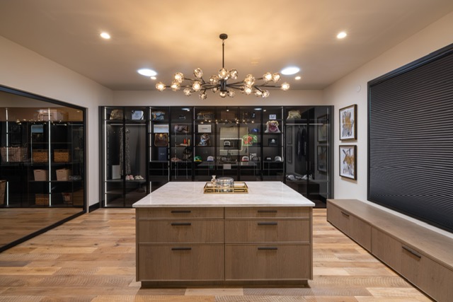 Oak & Glass · Cabinetry and storage detail
